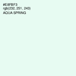 #E8FBF3 - Aqua Spring Color Image
